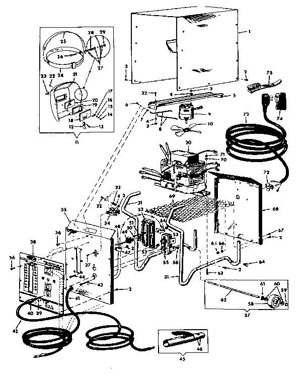 Craftsman A. C. Arc Welder Diagram and Parts List for 11320246  Craftsman Welder