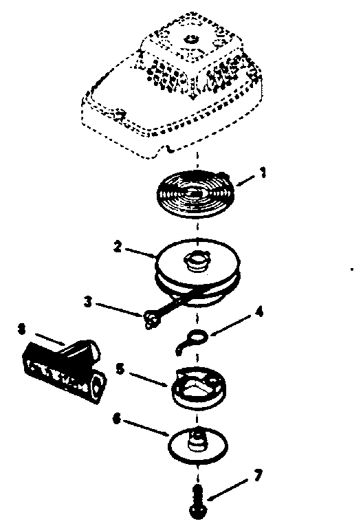 Rewind Starter No. 590649 Diagram and Parts List for 200681001  Craftsman Engine