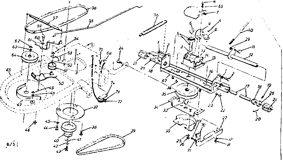 Mower Deck Diagram and Parts List for 247881121  Craftsman Lawn Mower