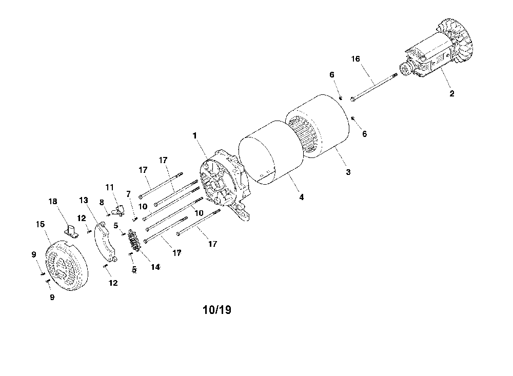 Alternator Diagram and Parts List for CMXGGAS030734  Craftsman Generator