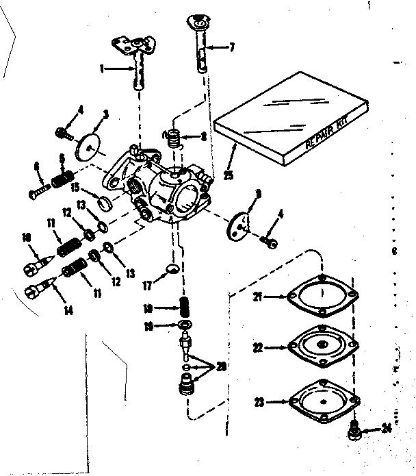 Carburetor No. 30119 (power Products) Diagram and Parts List for 143102152  Craftsman Engine