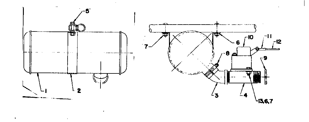 Muffler Assembly Diagram and Parts List for 5803183-4  Craftsman Engine