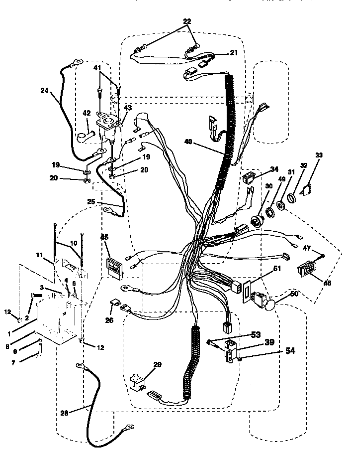 Electrical Diagram and Parts List for 917251370  Craftsman Lawn Tractor