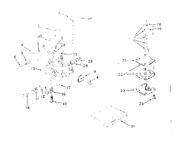 Carburetor Diagram and Parts List for 200613111  Craftsman Engine