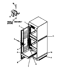 Cabinet Parts Diagram and Parts List for 706619950  Craftsman Tool Stand & Cart