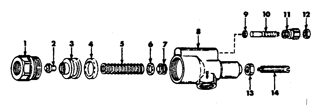 Unloader Valve 5271536 Diagram and Parts List for 471446070  Craftsman Pressure Washer