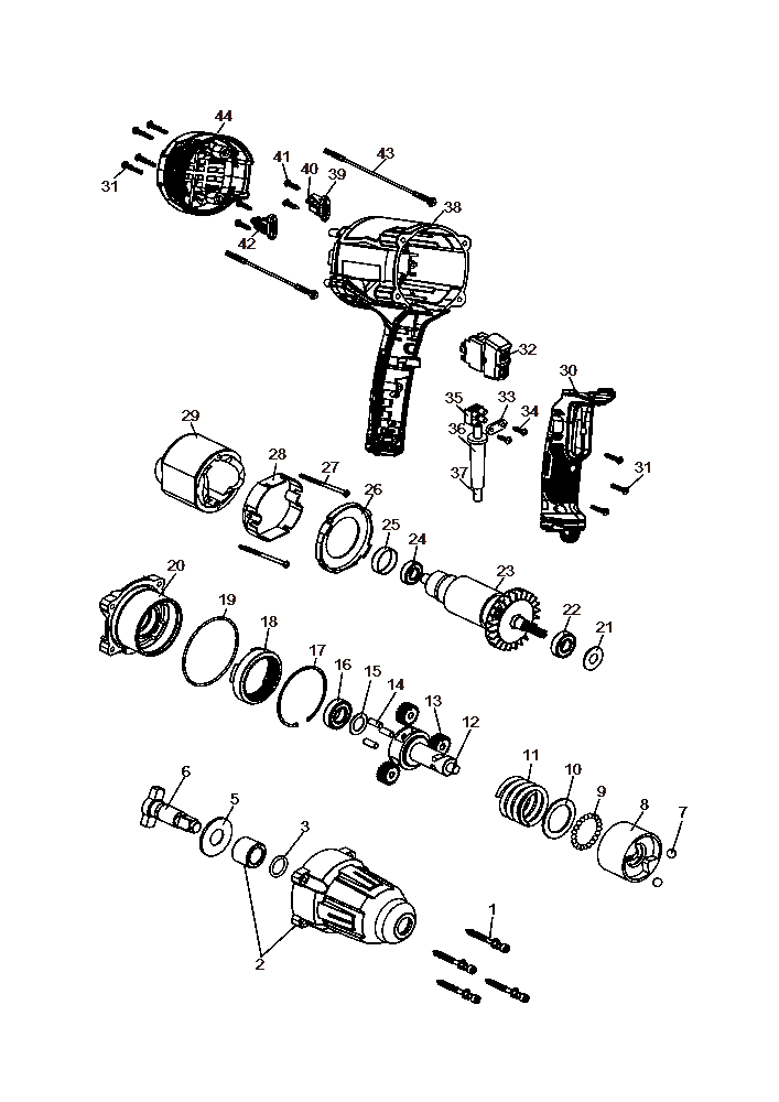 Diagram Diagram and Parts List for CMEF901 Type 1 Craftsman Wrench