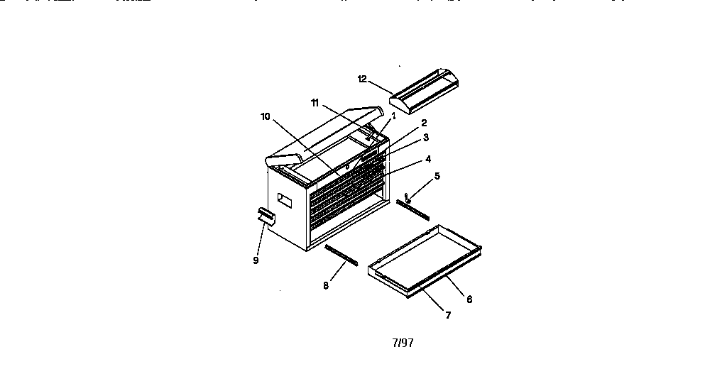 Unit Parts Diagram and Parts List for 706657110  Craftsman Tool Stand & Cart