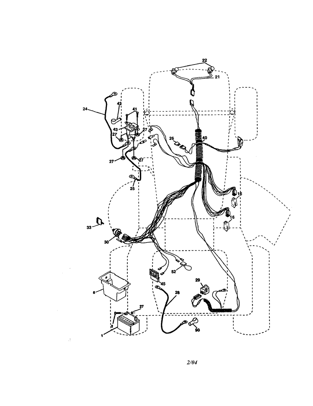 Diagram Diagram and Parts List for 917272672 Type 0 Craftsman Lawn Tractor