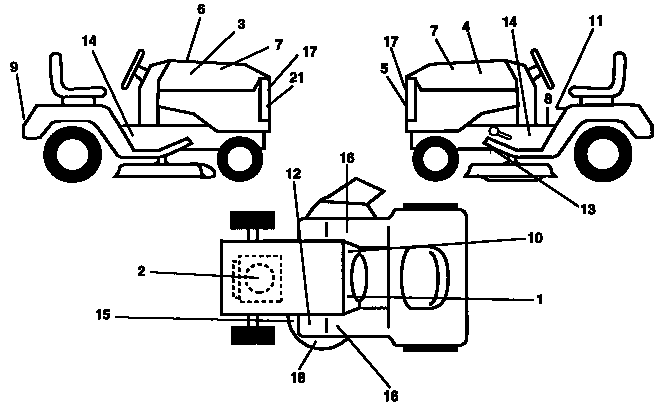 Decals Diagram and Parts List for 917257632  Craftsman Lawn Tractor