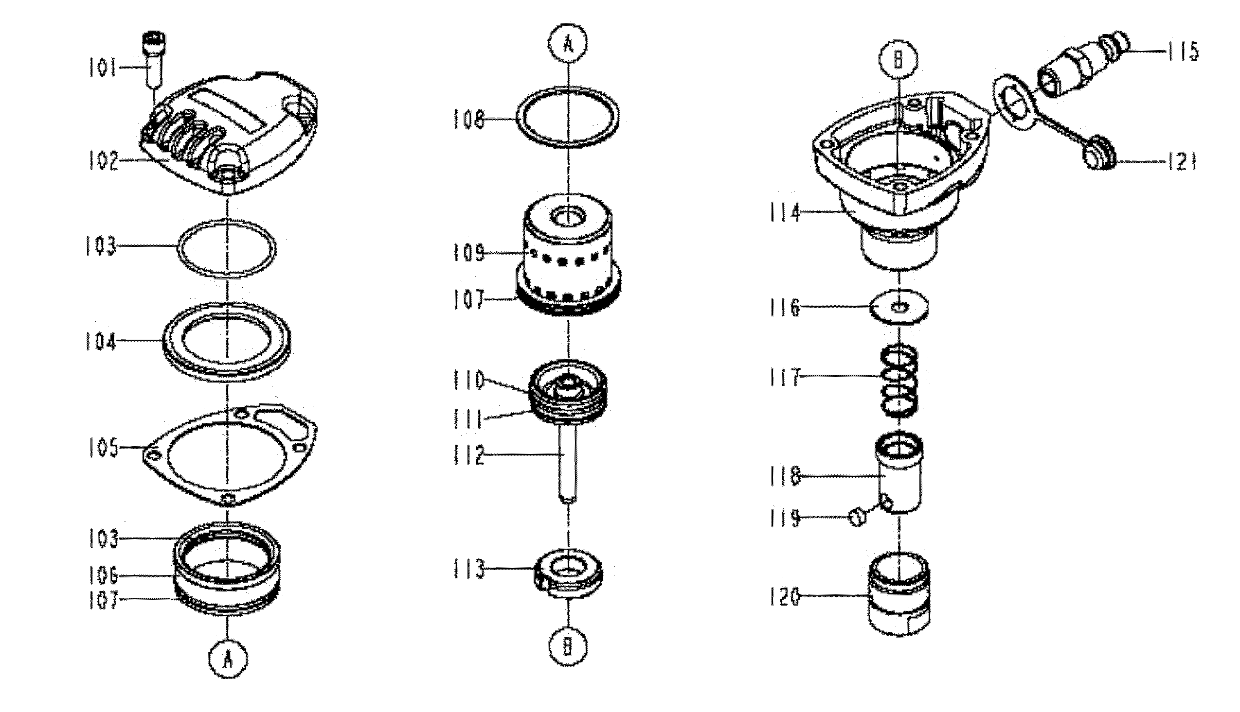 Nailer Diagram and Parts List for 14218839  Craftsman Nailer