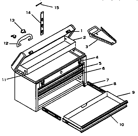 Unit Parts Diagram and Parts List for 706653950  Craftsman Tool Stand & Cart