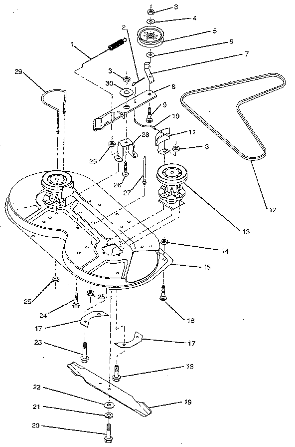 Mower Deck Diagram and Parts List for 917256220  Craftsman Engine