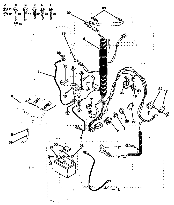 Electrical Diagram and Parts List for 917257620  Craftsman Lawn Tractor