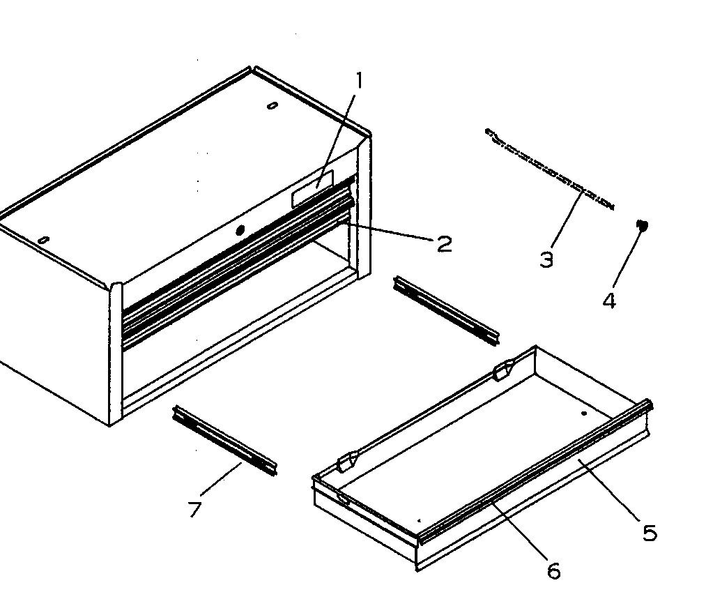 Tool Box Diagram and Parts List for 706598301  Craftsman Tool Stand & Cart