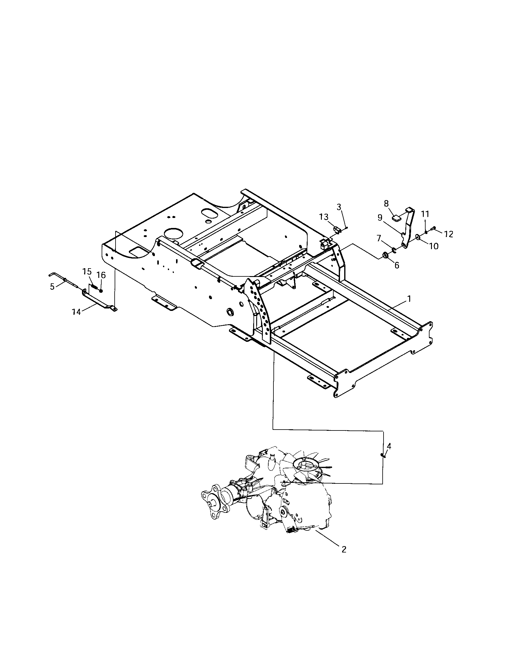 Parking Brake Diagram and Parts List for 12728877  Craftsman Engine