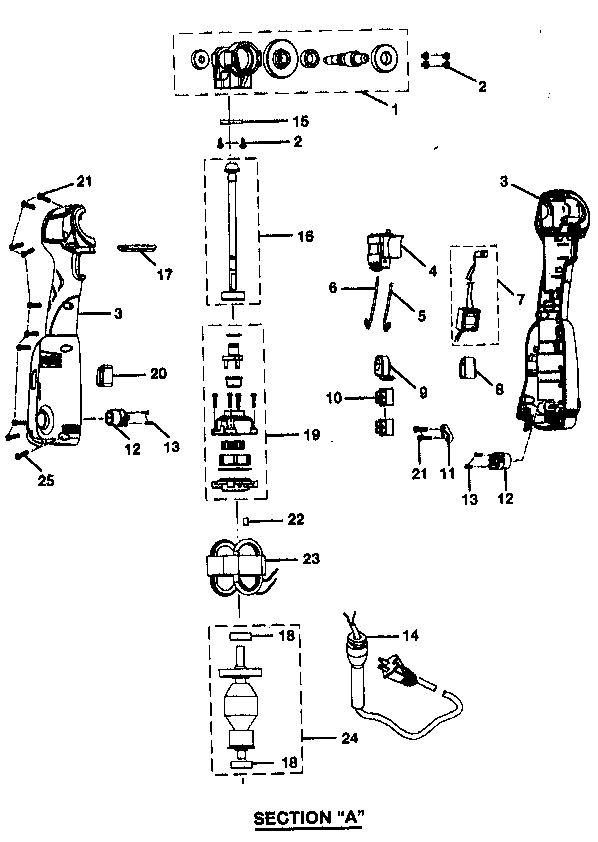 Motor Assy Diagram and Parts List for 315289960  Craftsman Accessories
