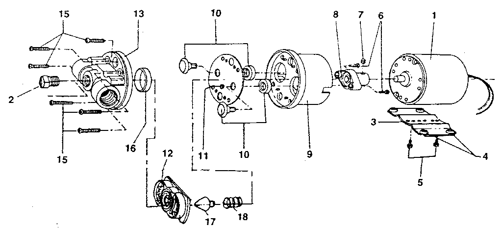 Motor And Pump Kit Diagram and Parts List for 471461111  Craftsman Pressure Washer