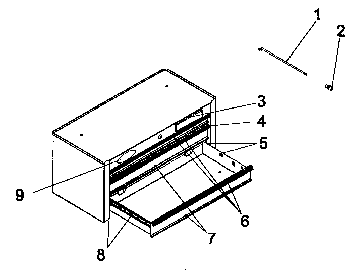 Cabinet Parts Diagram and Parts List for 706593440  Craftsman Tool Stand & Cart