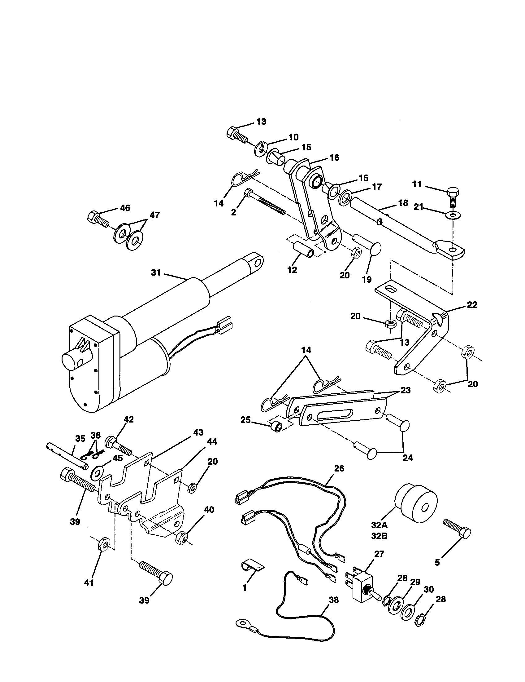 Hydrostatic Drive, Vertical Engine Diagram and Parts List for 917242441  Craftsman Lawn Tractor