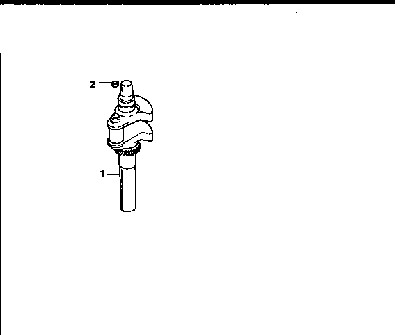 Crankshaft Diagram and Parts List for 501CV20S-65527  Craftsman Engine
