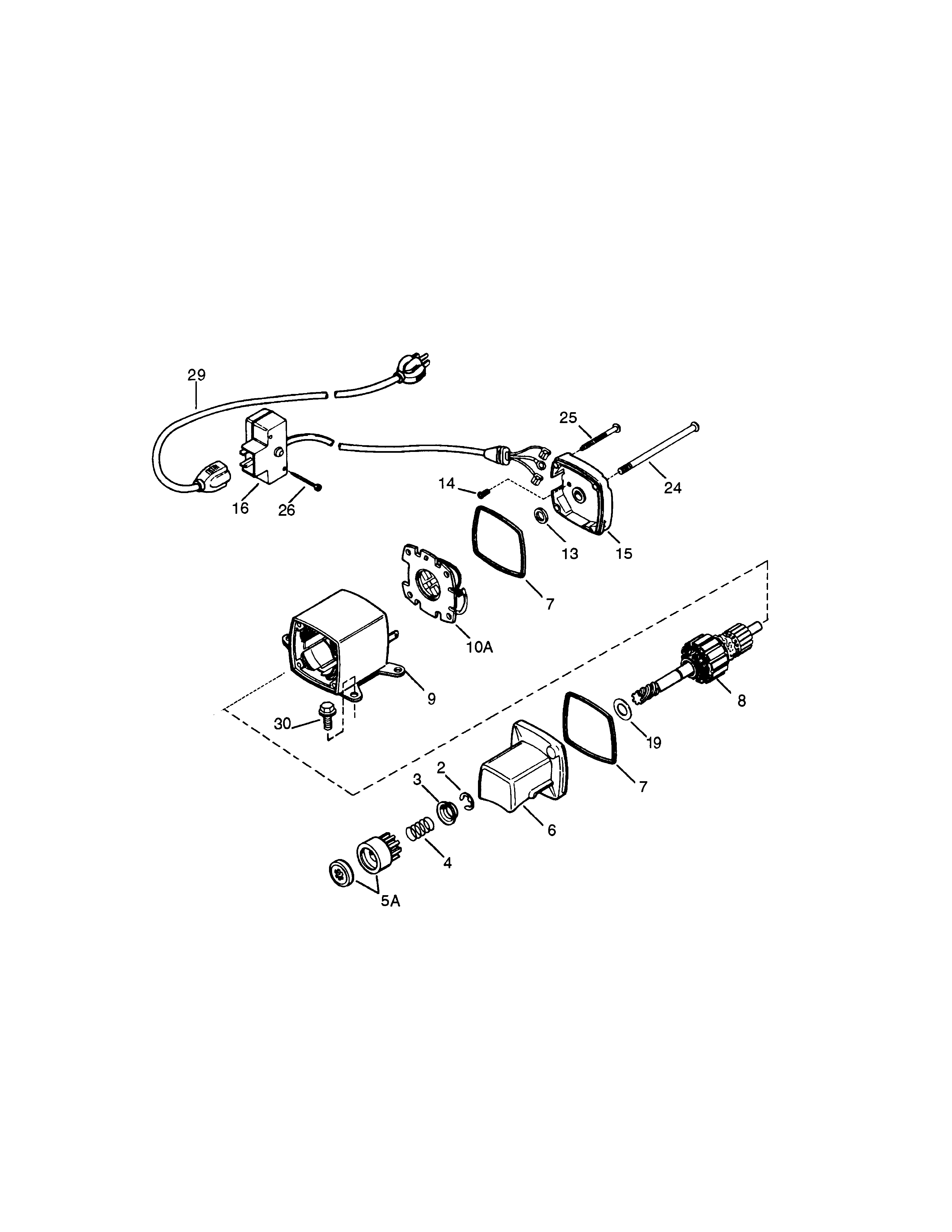 Electric Starter Diagram and Parts List for 143025501  Craftsman Engine