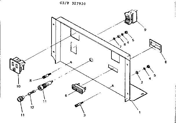 Control Panel Diagram and Parts List for 580327910  Craftsman Engine