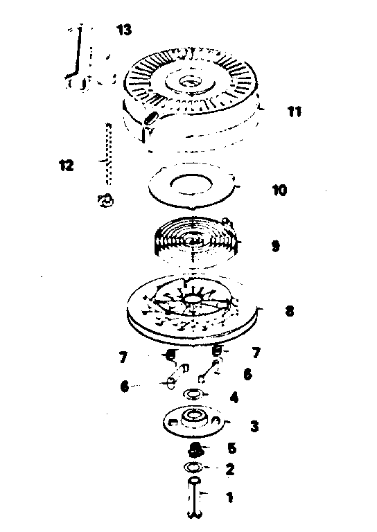 Rewind Starter No. 590621 Diagram and Parts List for 143384082  Craftsman Engine