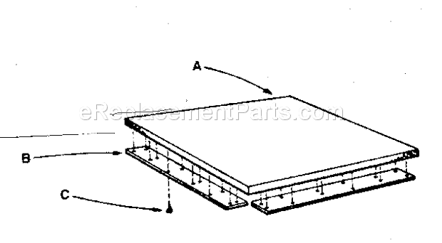 Unit Diagram and Parts List for 10006  Craftsman Workbench