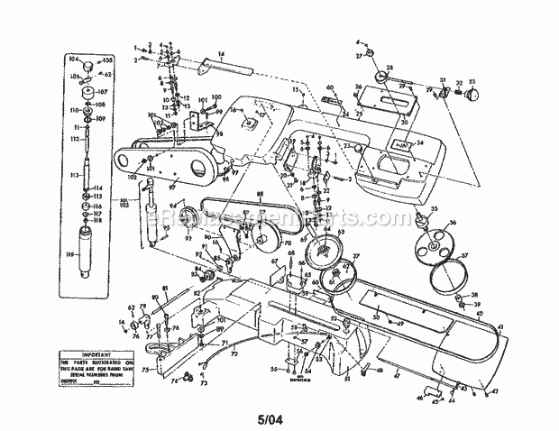 Metal Cutting Band Saw Diagram and Parts List for 10122901  Craftsman Band Saw