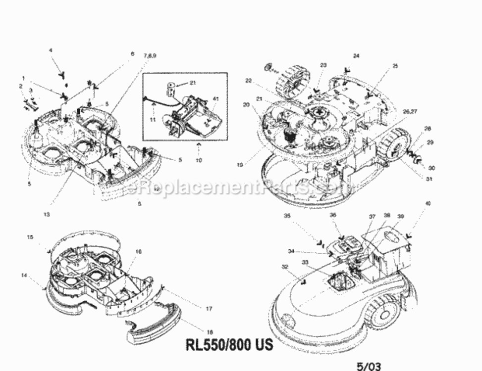 Page A Diagram and Parts List for 10137120  Craftsman Lawn Mower