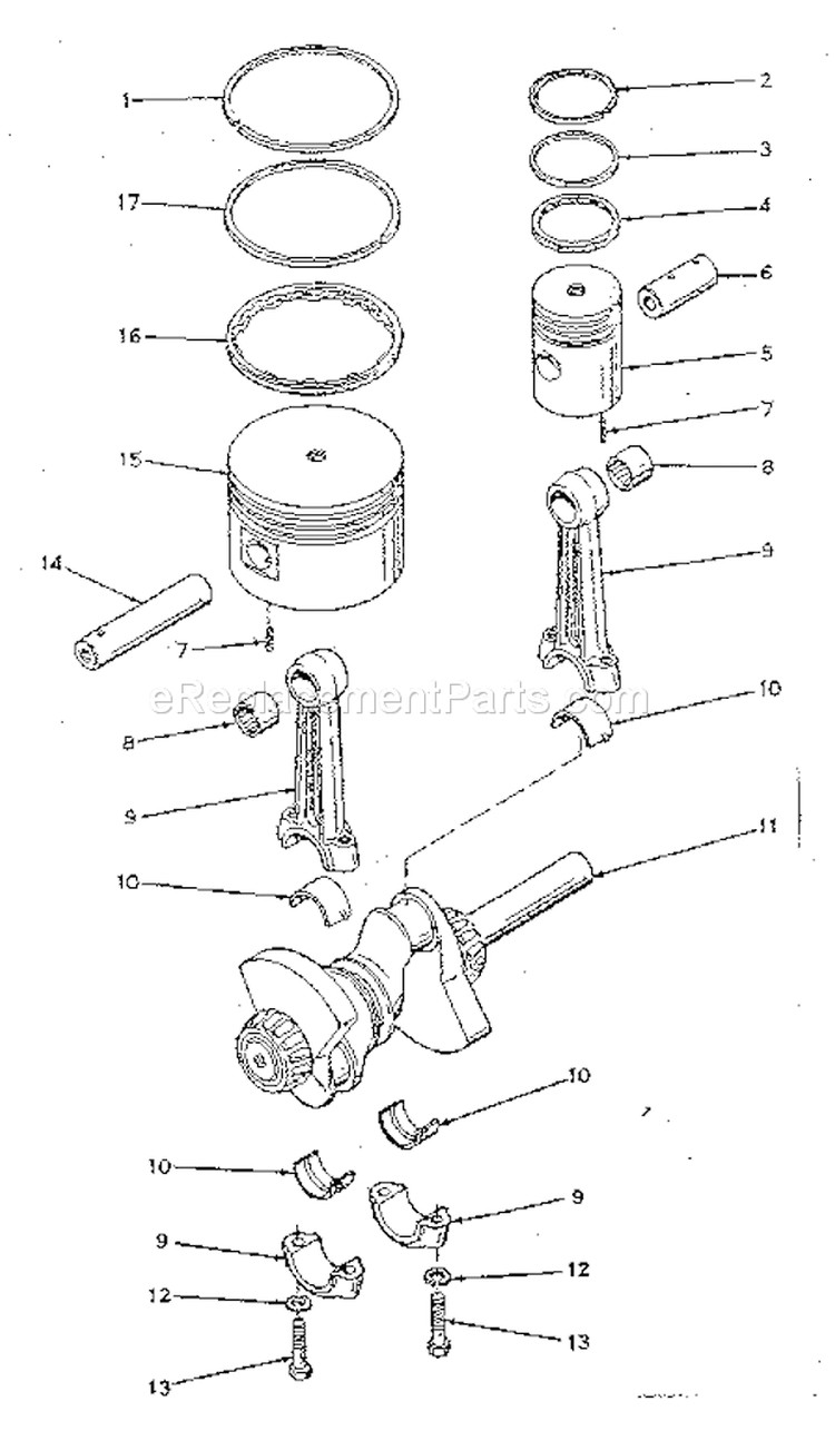 Page C Diagram and Parts List for 10217316  Craftsman Compressor