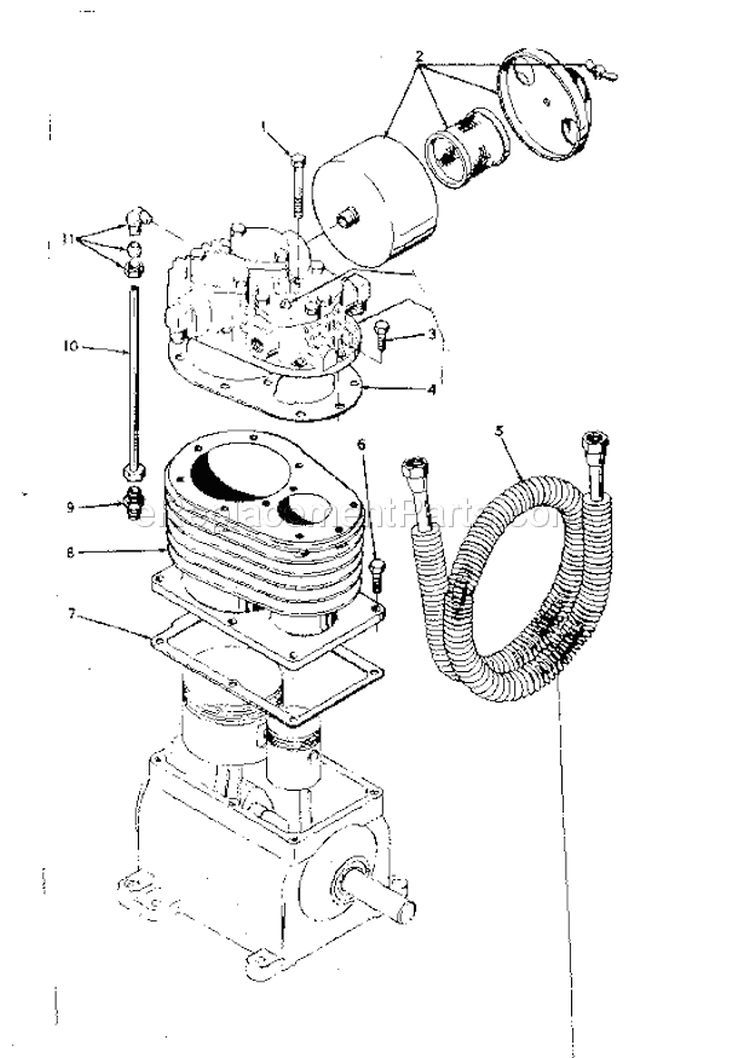 Page B Diagram and Parts List for 10217317  Craftsman Compressor