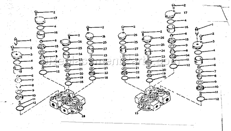 Page E Diagram and Parts List for 10217321  Craftsman Compressor