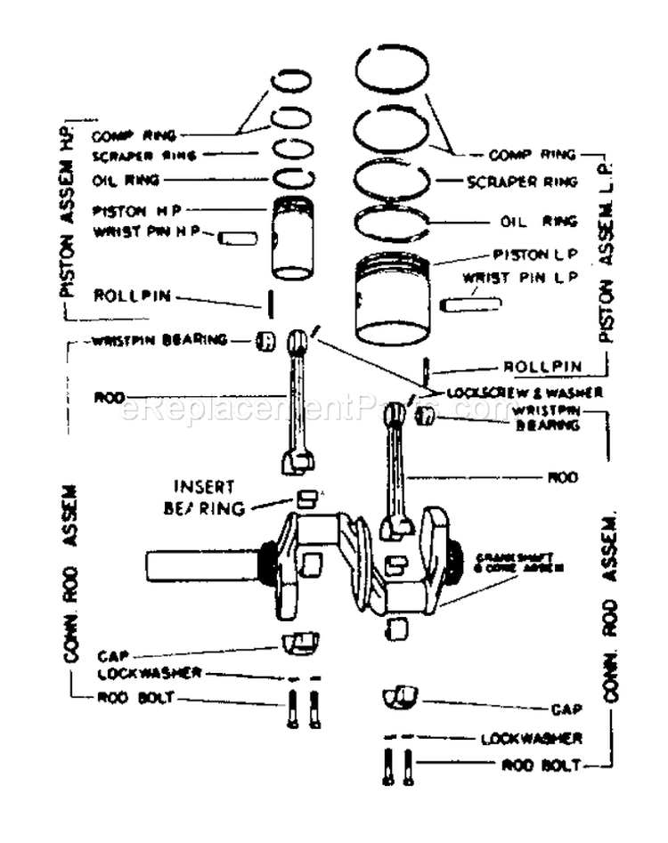 Page C Diagram and Parts List for 10217325  Craftsman Compressor