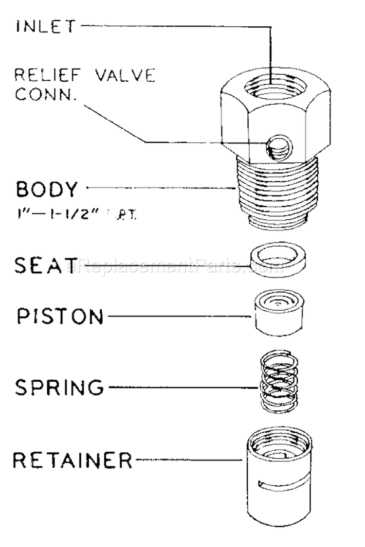 Page E Diagram and Parts List for 10217325  Craftsman Compressor