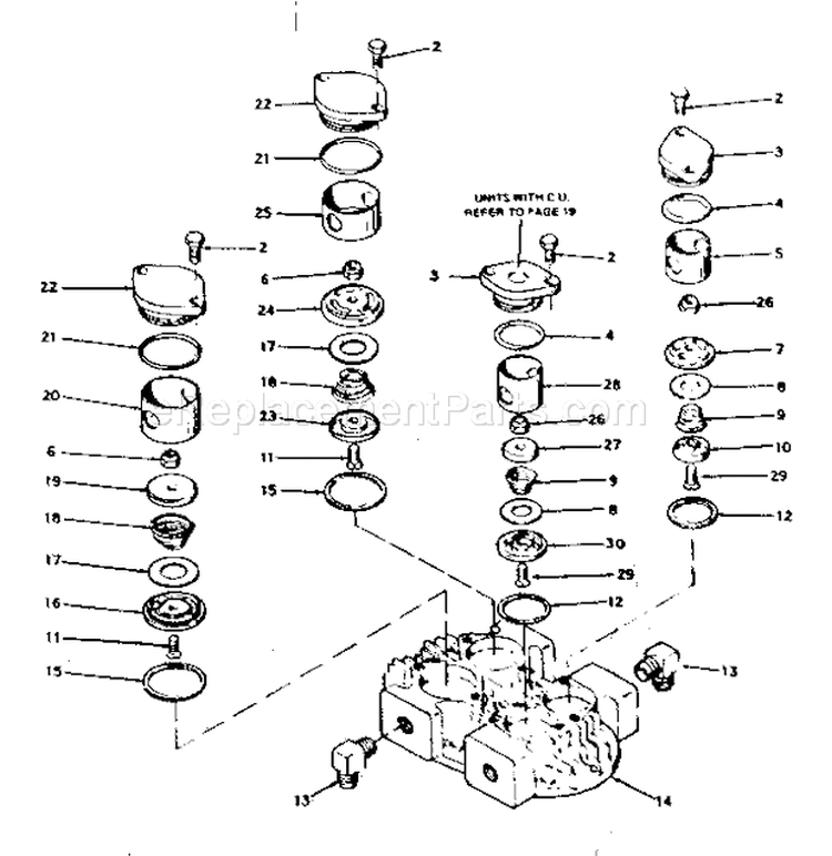 Page D Diagram and Parts List for 10217336  Craftsman Compressor