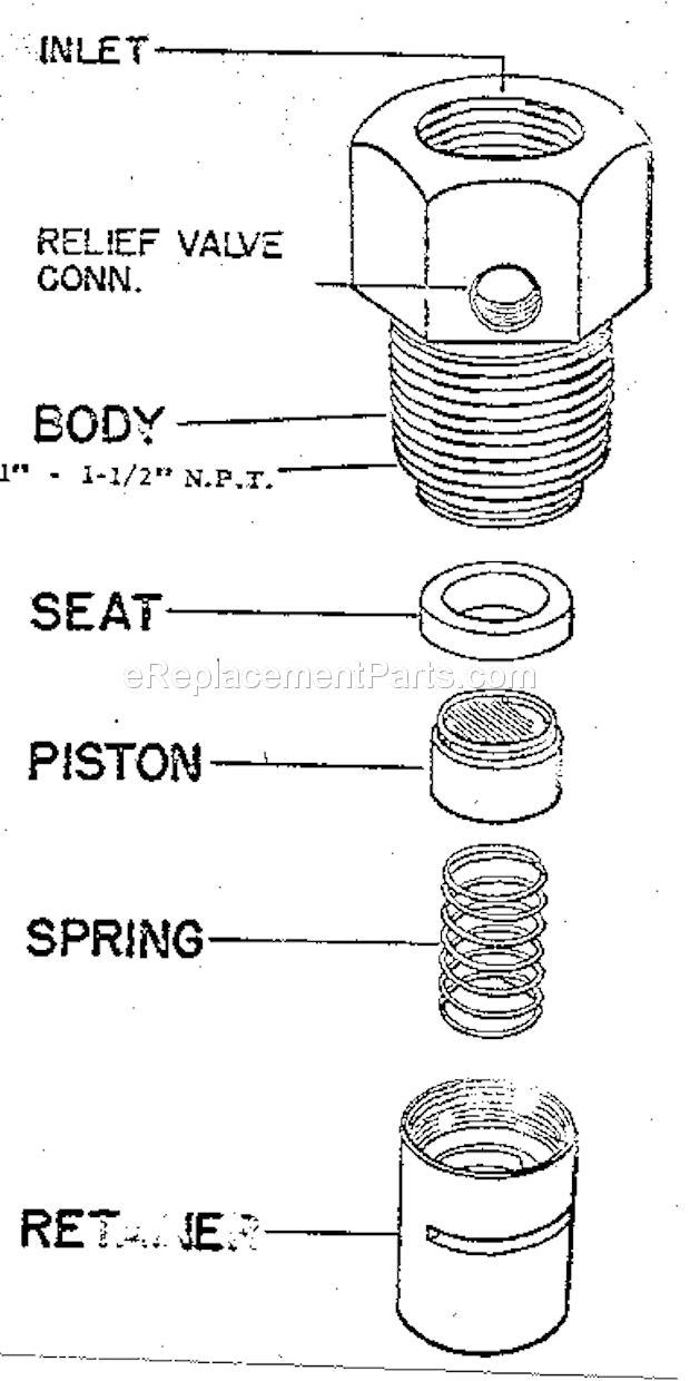 Compressor Diagram and Parts List for 10289690  Craftsman Compressor