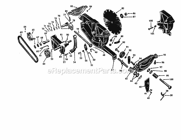 Saw Diagram and Parts List for 10322161  Craftsman Miter Saw