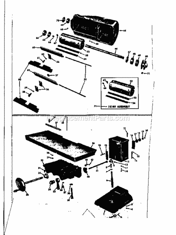 Page A Diagram and Parts List for 10323700  Craftsman Planer Jointer