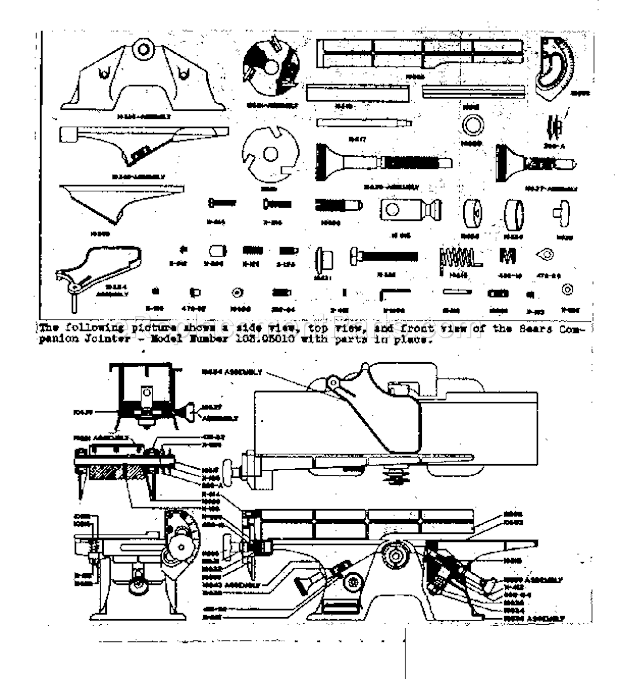 61-Sander Unit Diagram and Parts List for 1039770  Craftsman Sander Polisher