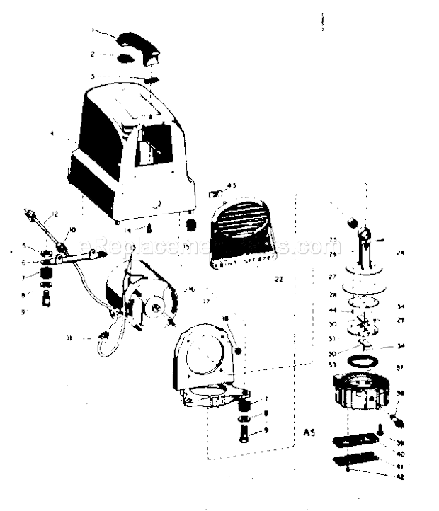 Page A Diagram and Parts List for 106150290  Craftsman Paint Sprayer
