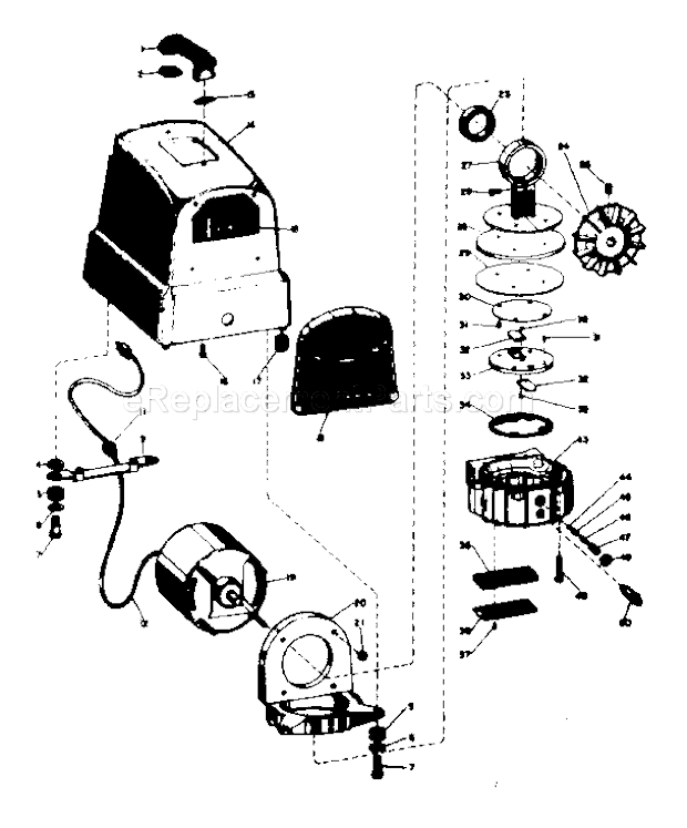 Page A Diagram and Parts List for 106150520  Craftsman Paint Sprayer