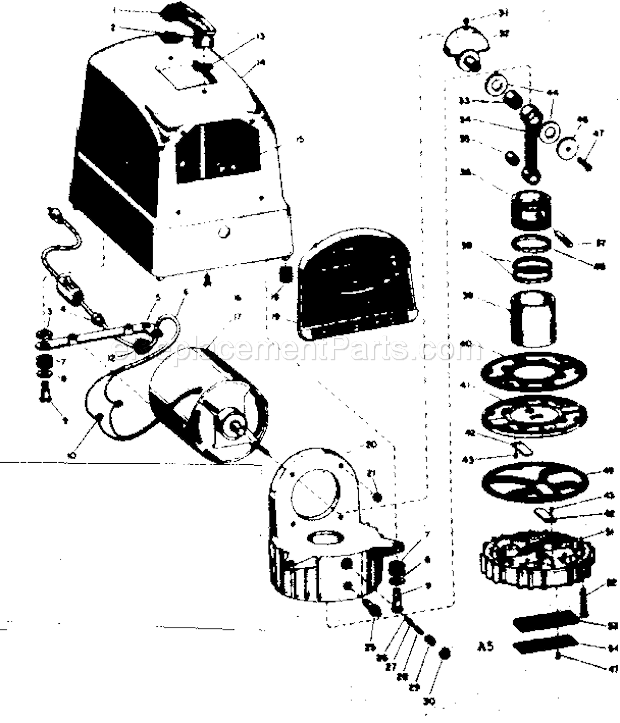 Page A Diagram and Parts List for 106151210  Craftsman Paint Sprayer
