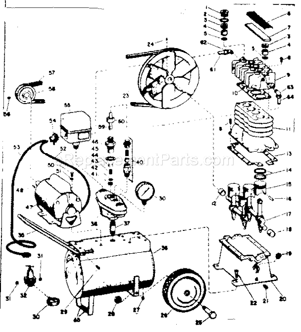 Page A Diagram and Parts List for 106152741  Craftsman Paint Sprayer