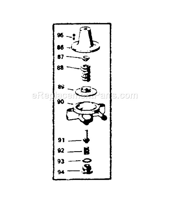 Page B Diagram and Parts List for 106154680  Craftsman Compressor