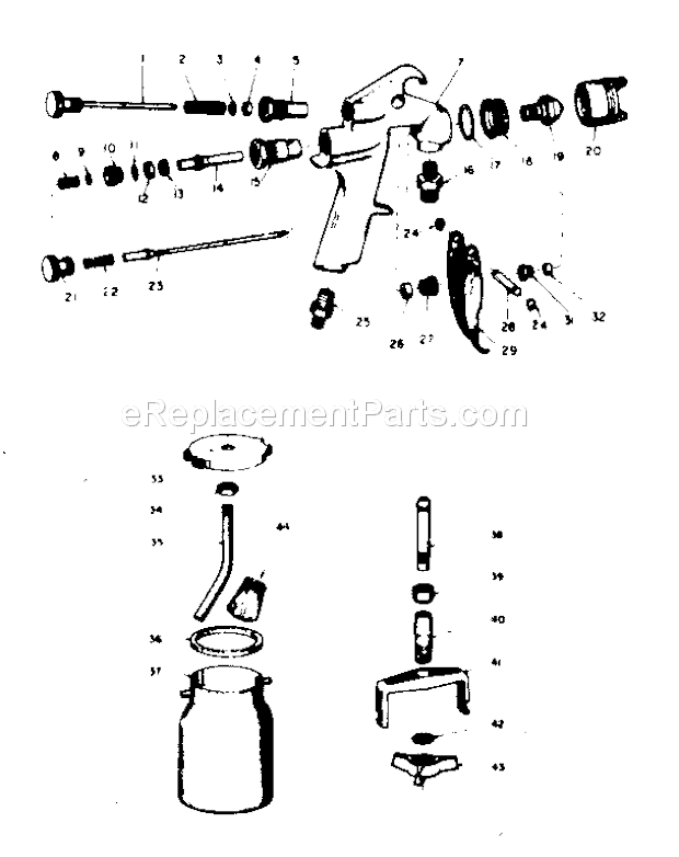 Page A Diagram and Parts List for 106156230  Craftsman Paint Sprayer