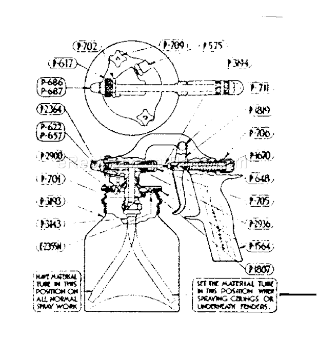 Page A Diagram and Parts List for 1061699  Craftsman Paint Sprayer