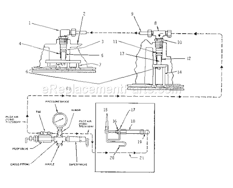 Page C Diagram and Parts List for 106175180  Craftsman Compressor