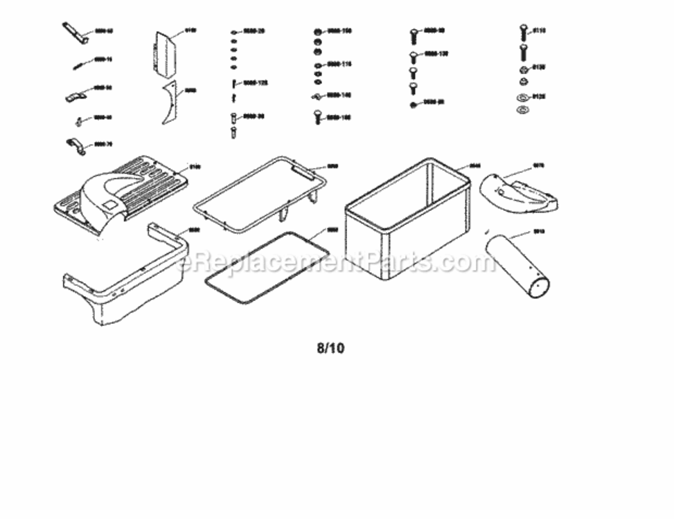 Page A Diagram and Parts List for 107249820  Craftsman Lawn Tractor Accessories
